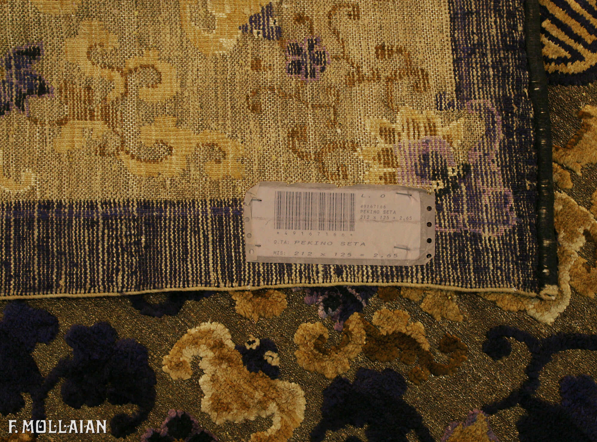 Tapis Chinois Antique Peking Soie n°:49167166