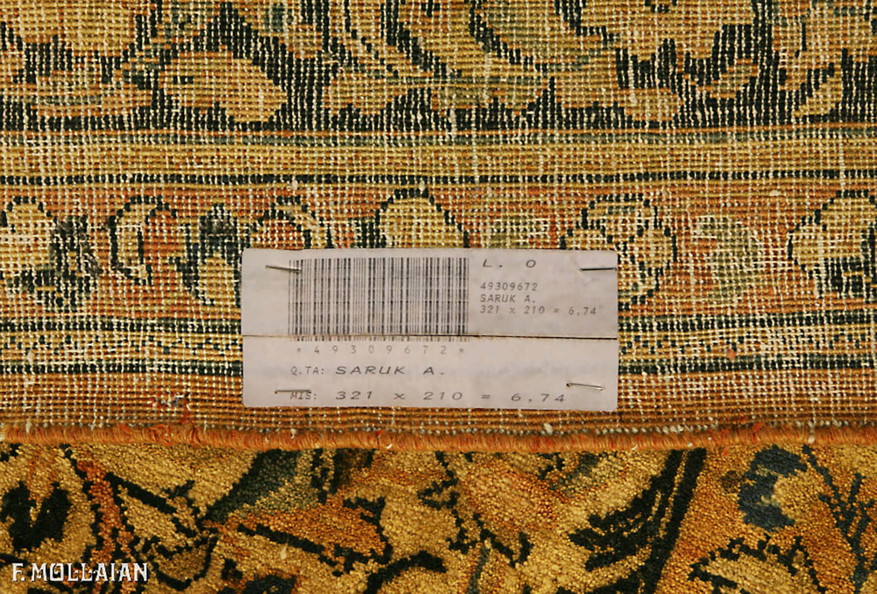 Alfombra Persa Semi-Antigua Saruk n°:49309672