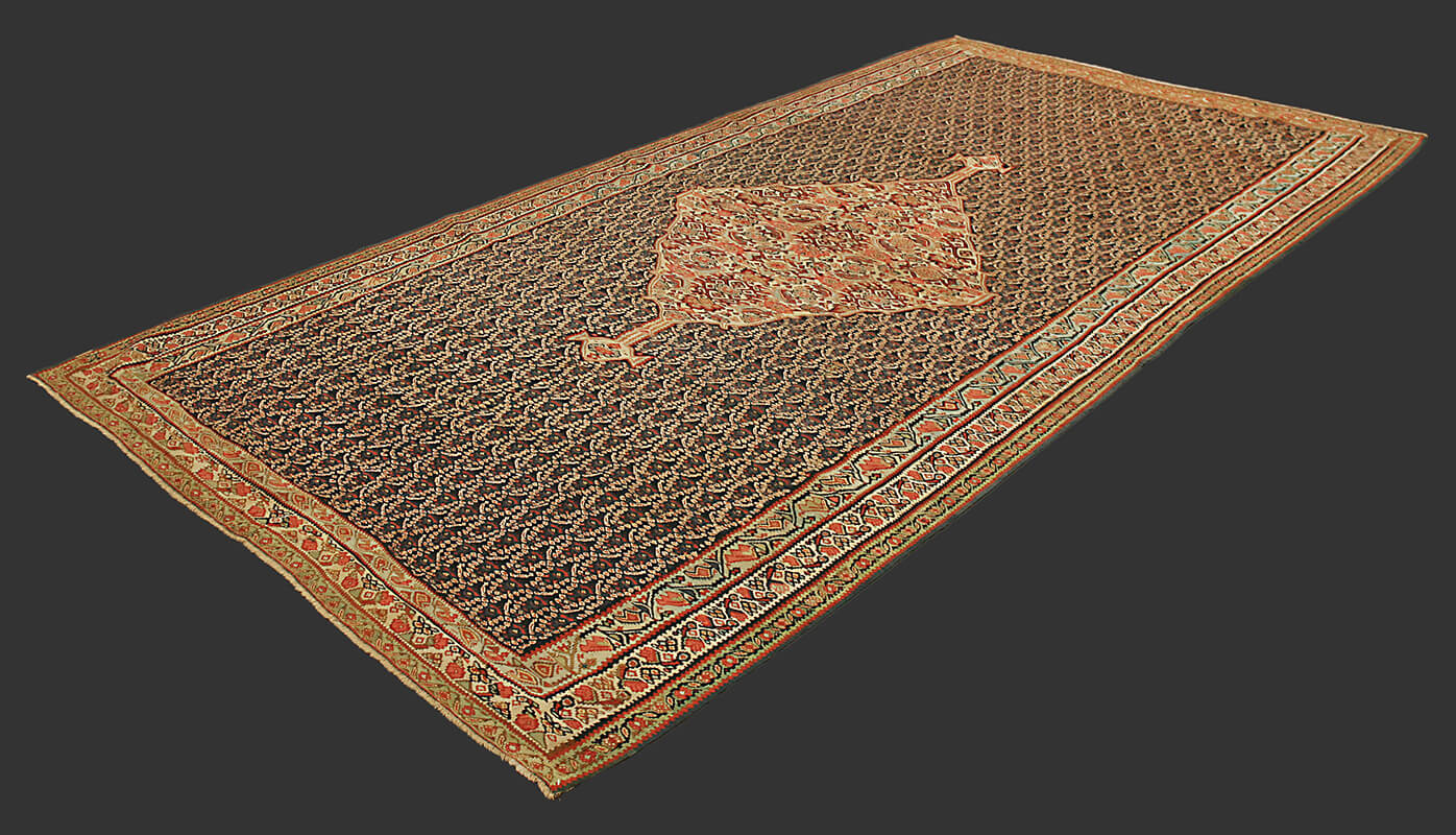 Antique Persian Kalleh Senneh Kilim n°:54798824