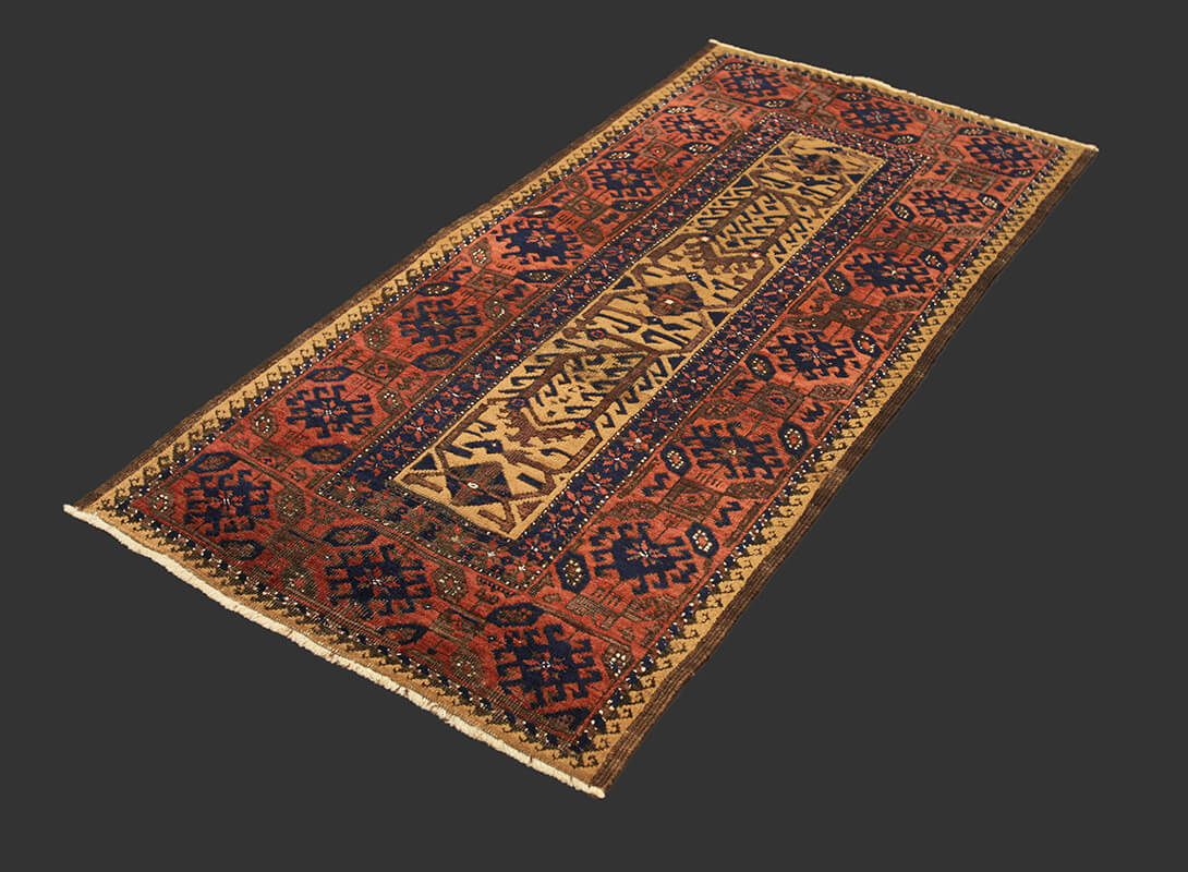Teppich Persischer Antiker Baluch Mashad n°:55349288