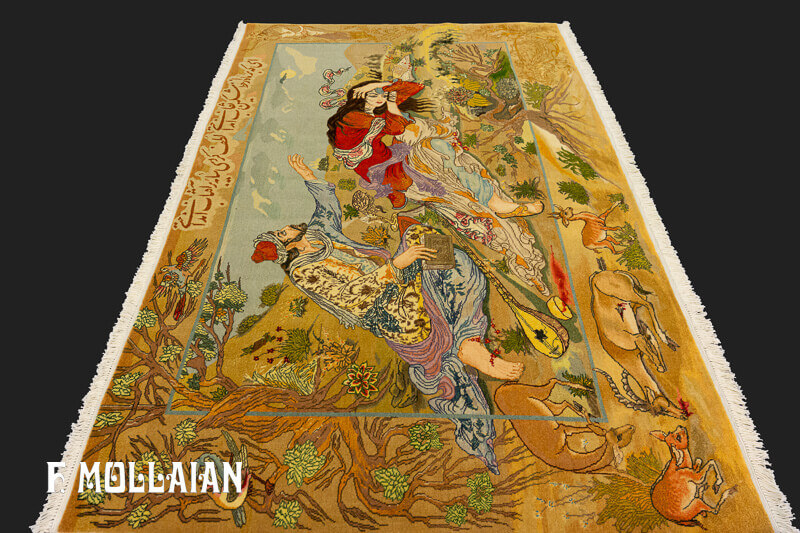 Tapis Persan Tabriz Semi-Antique n°:59193312