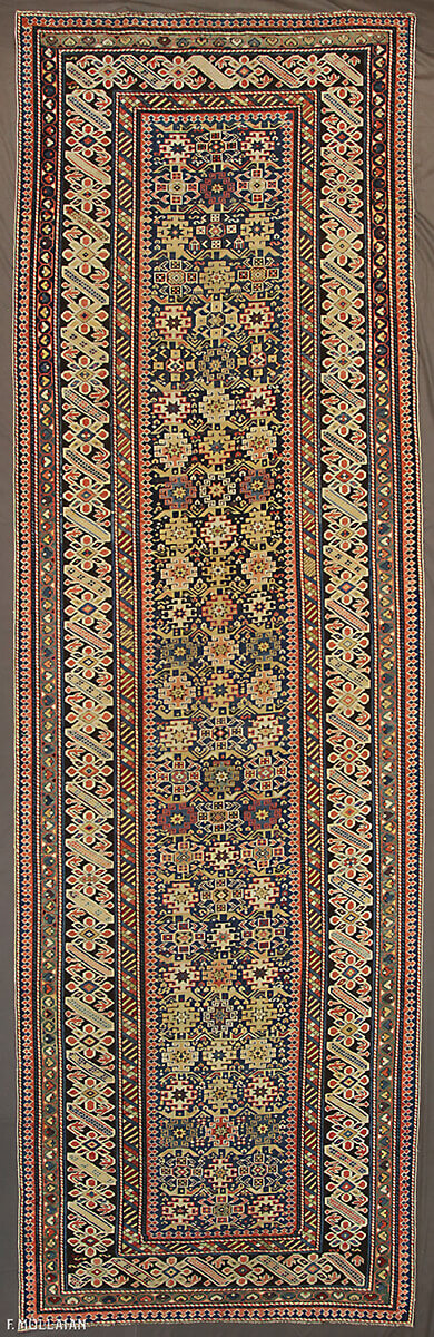 Antique Caucasian Shirvan Chichi Runner Rug n°:65227354
