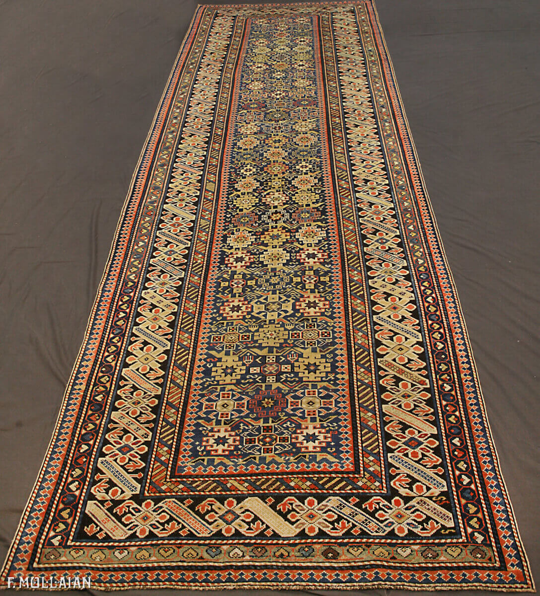 Antique Caucasian Shirvan Chichi Runner Rug n°:65227354