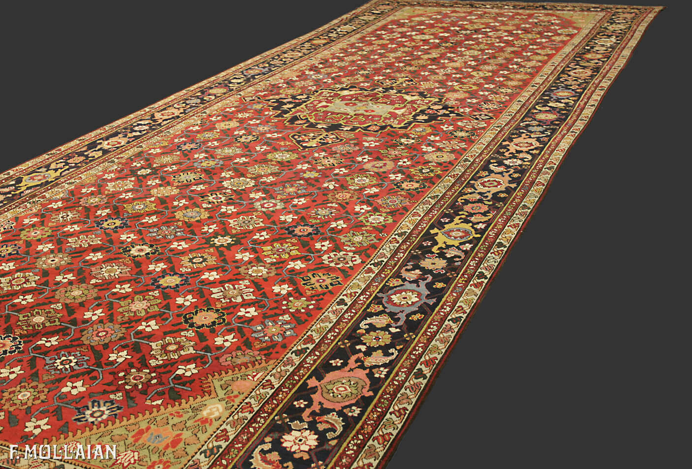 Wide-Gallery (Kalleh) size Antique Karabak Shusha Caucasian Carpet n°:66742142