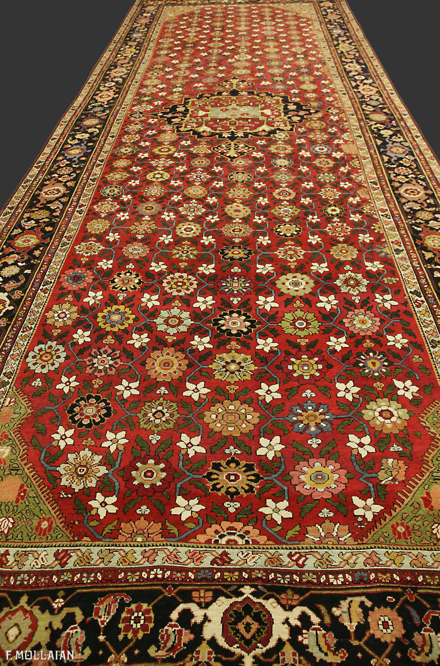Wide-Gallery (Kalleh) size Antique Karabak Shusha Caucasian Carpet n°:66742142