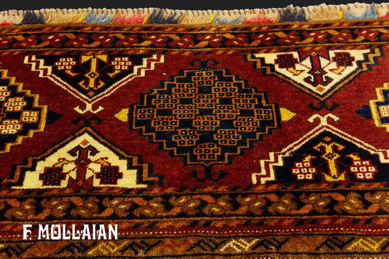 Antique Turkmen Torba Rug n°:67093474