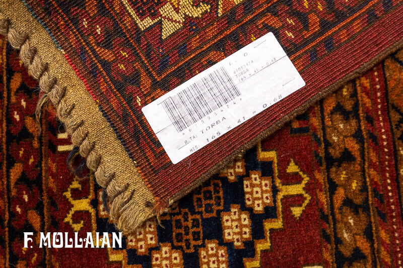 Antique Turkmen Torba Rug n°:67093474