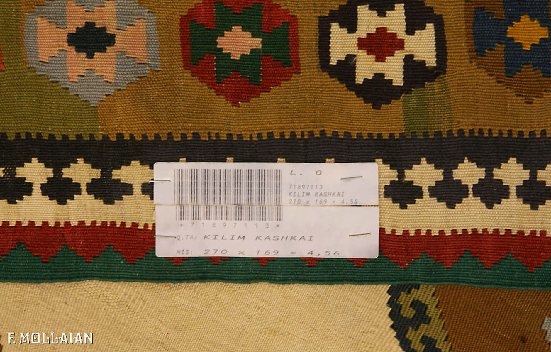 Old Persian Kilim Kashkai (Qashqay) n°:71897113