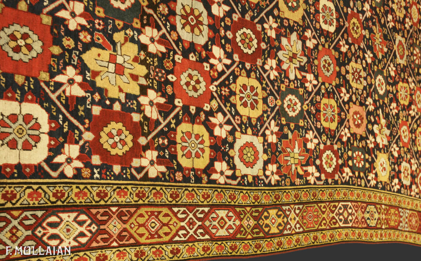 Antique Caucasian All-over “Karabakh (qarabag)” hand-knotted Kalleh Size Carpet n°:75780500