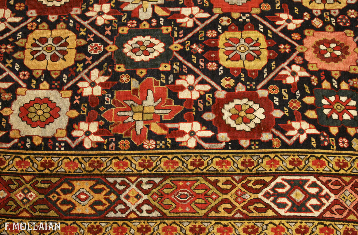 Antique Caucasian All-over “Karabakh (qarabag)” hand-knotted Kalleh Size Carpet n°:75780500