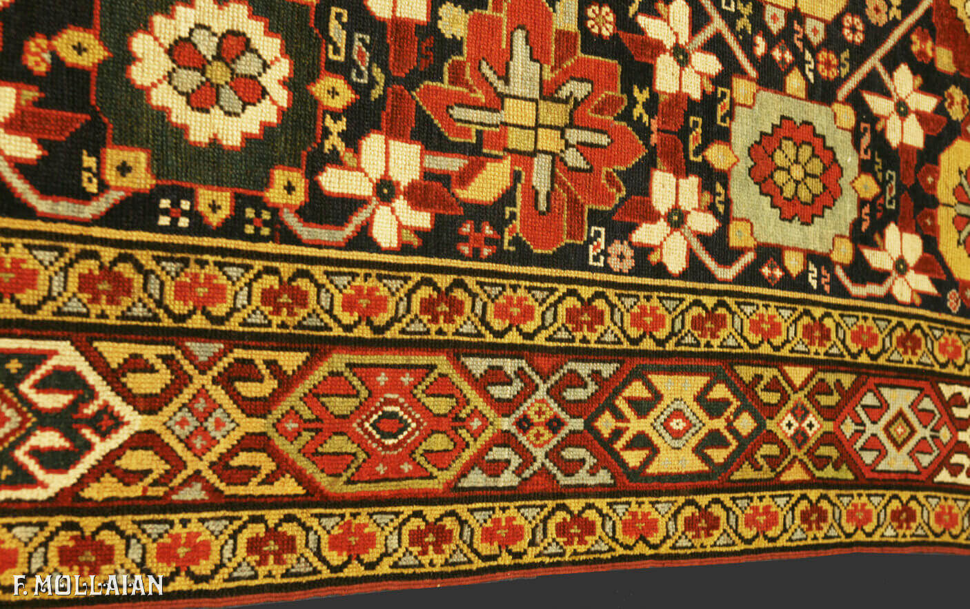Antique Caucasian All-over “Karabakh (qarabag)” hand-knotted Kalleh Size Carpet n°:75780500