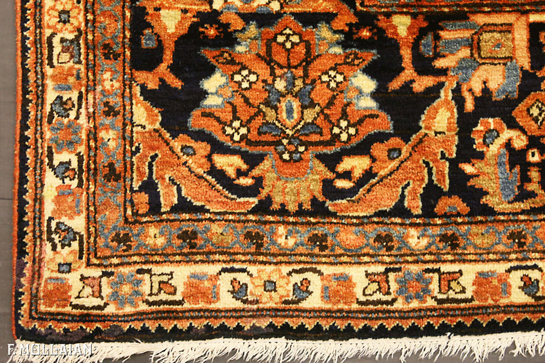 Tapis Persan Antique Saruk Farahan n°:76575448