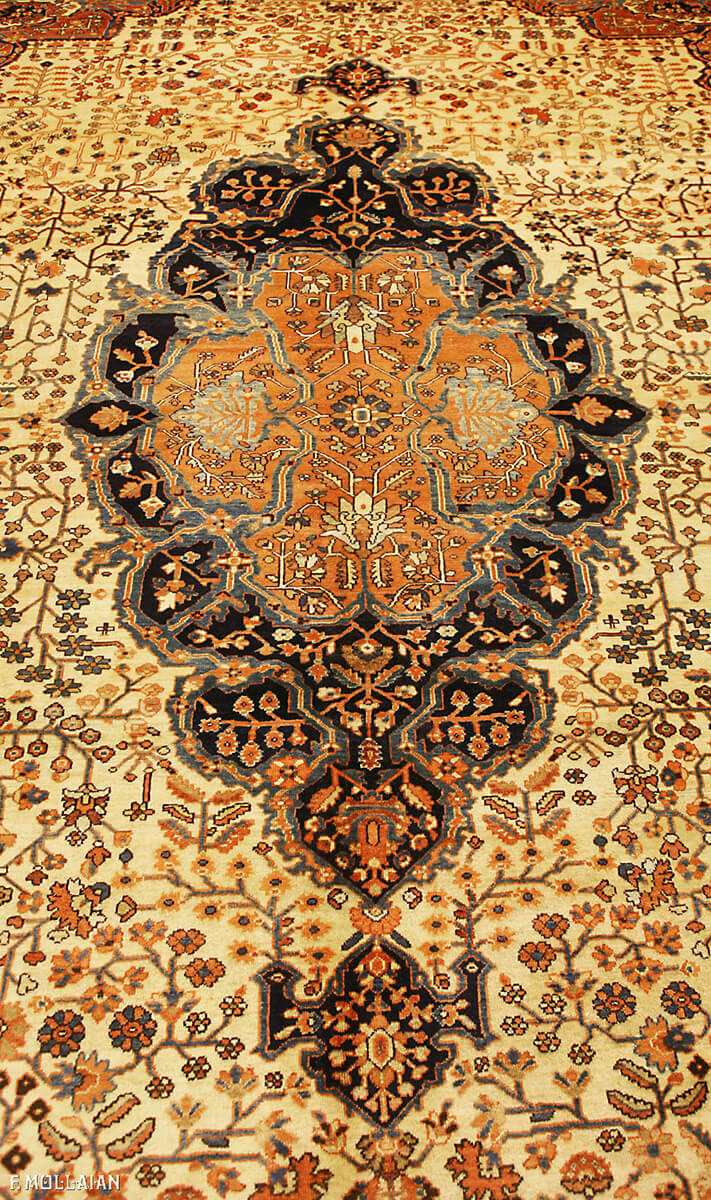 Tapis Persan Antique Saruk Farahan n°:76575448