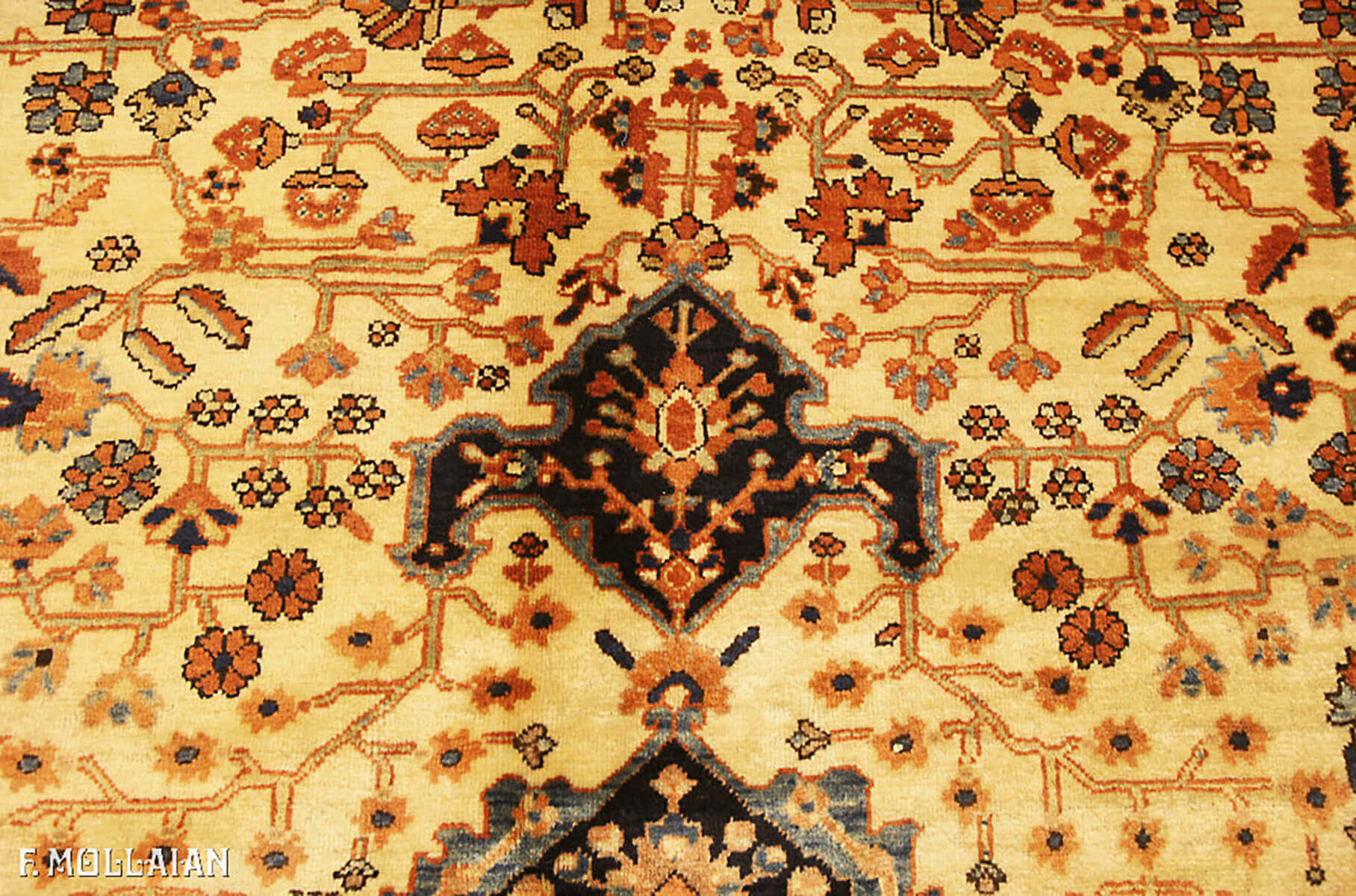 Tapis Persan Antique Saruk Farahan n°:76575448