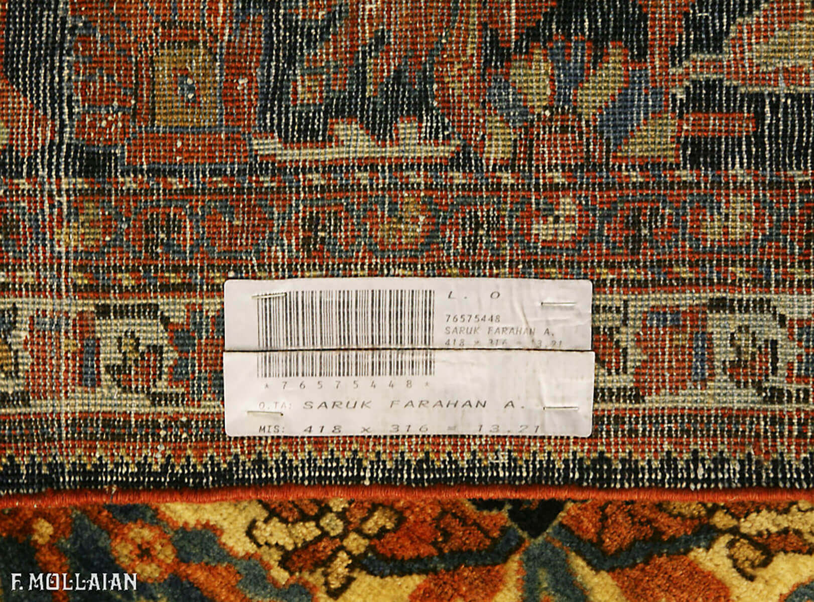 Tapis Persan Antique Saruk Farahan n°:76575448