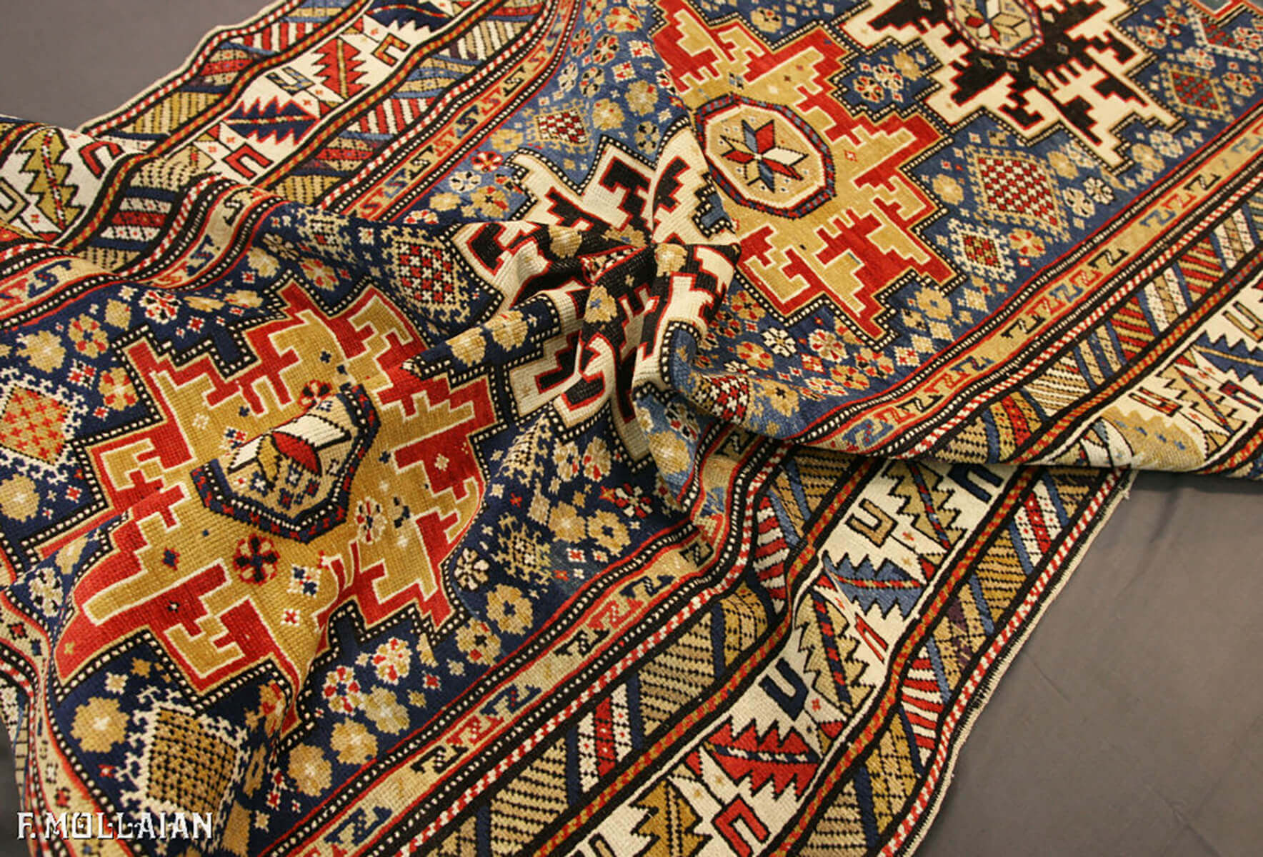 Antique Caucasian Lezghi Runner Rug n°:77933638