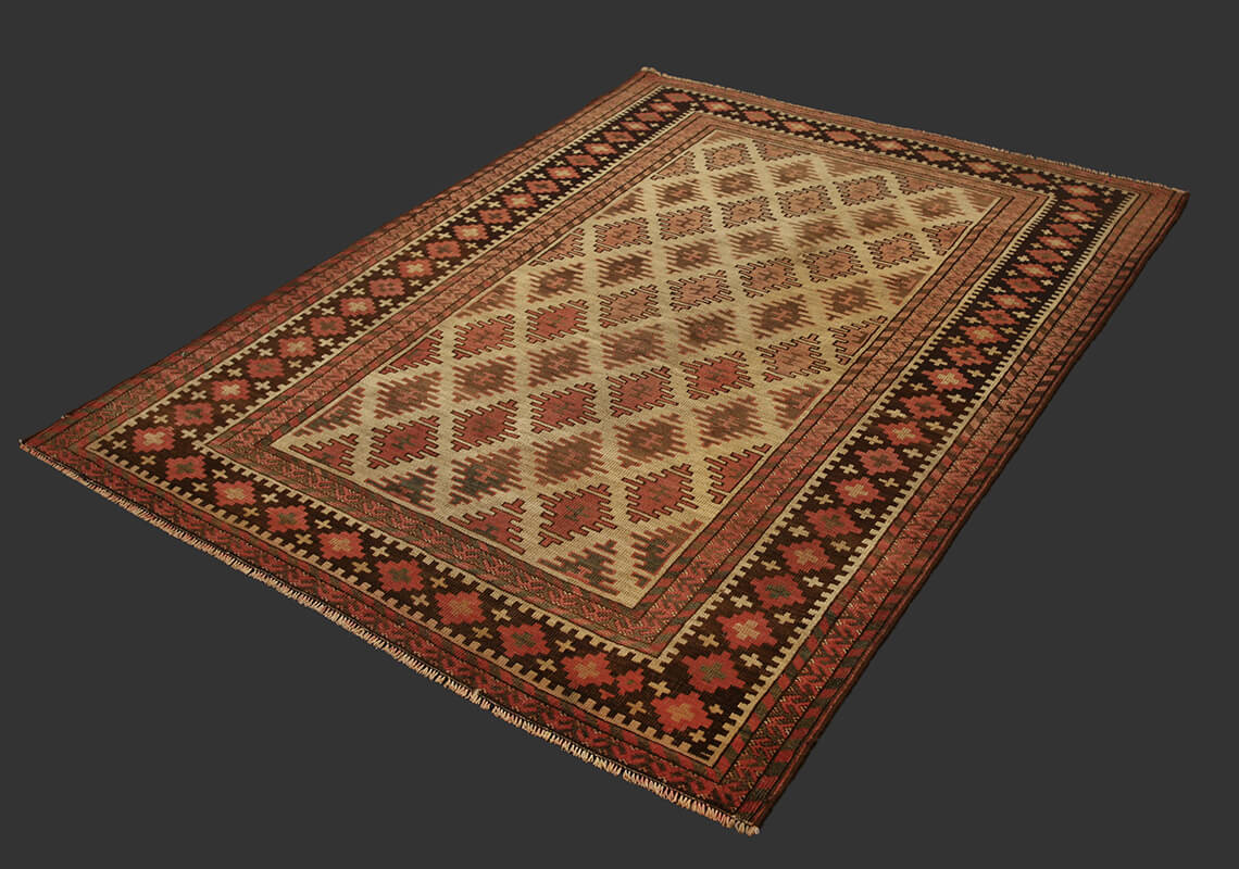 Tapis Afghan Antique Bashir n°:79332034