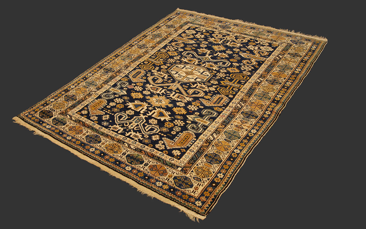 Antique Caucasian Perpedil Rug n°:84798628