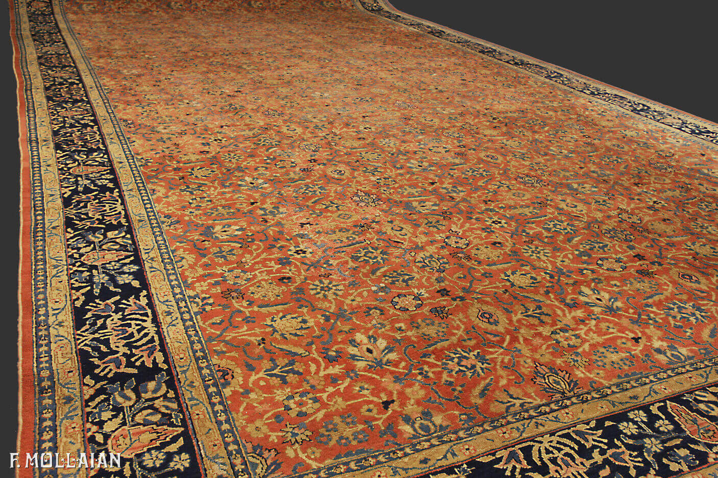 Antique Tabriz Rug Extra Large n°:85607770
