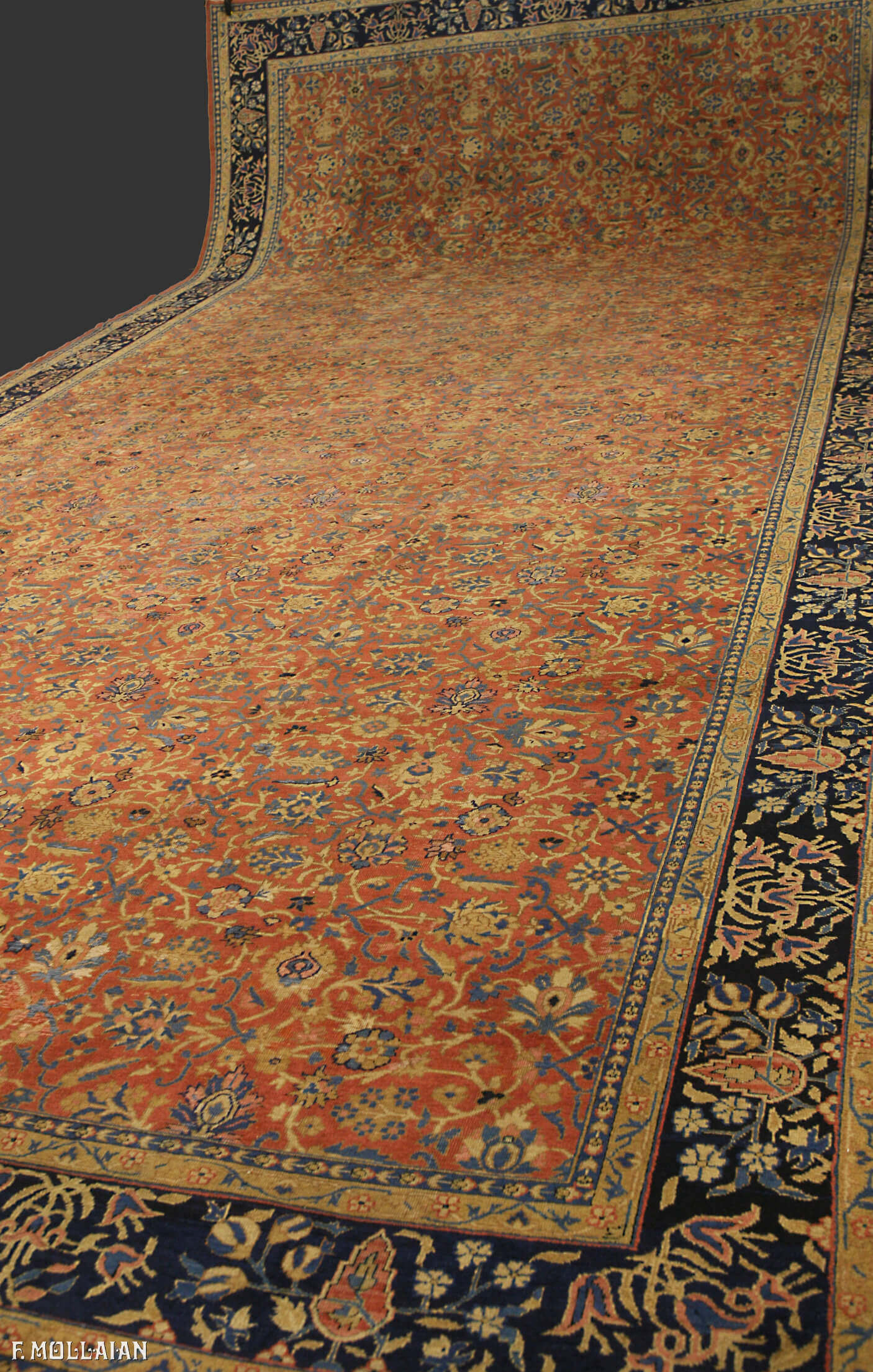 Antique Tabriz Rug Extra Large n°:85607770
