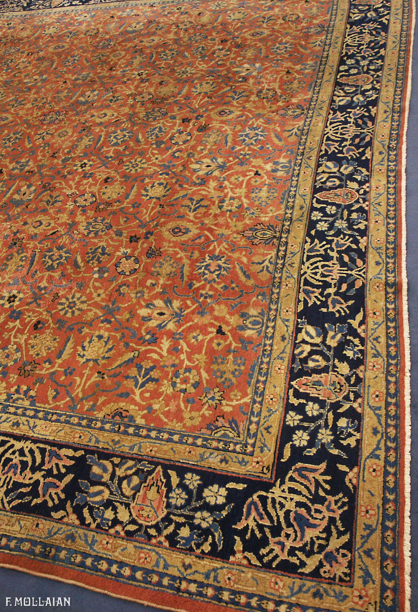 Antique Tabriz Rug Extra Large n°:85607770