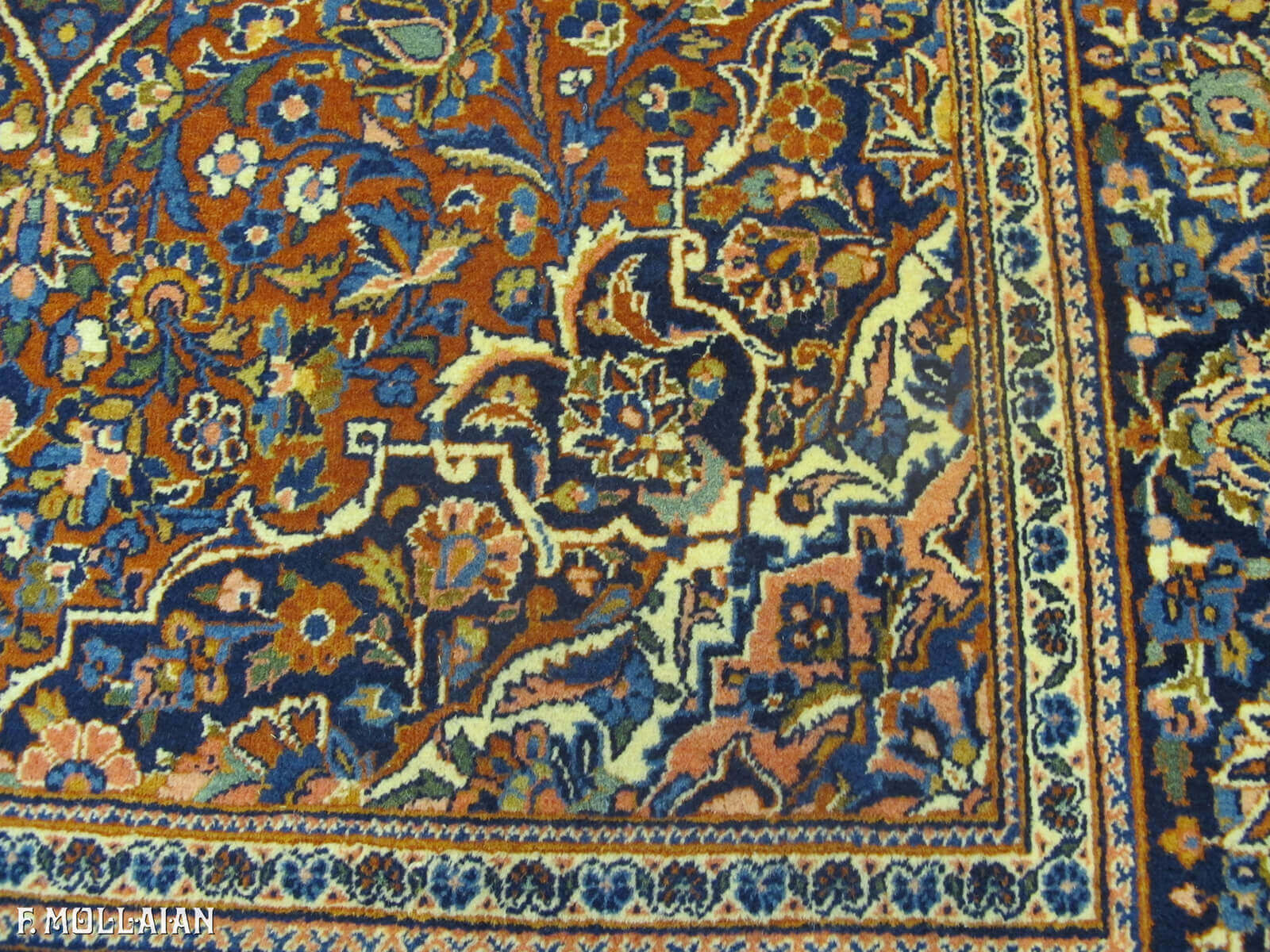 Tapete Persa Antigo Kashan Kurk n°:86063209