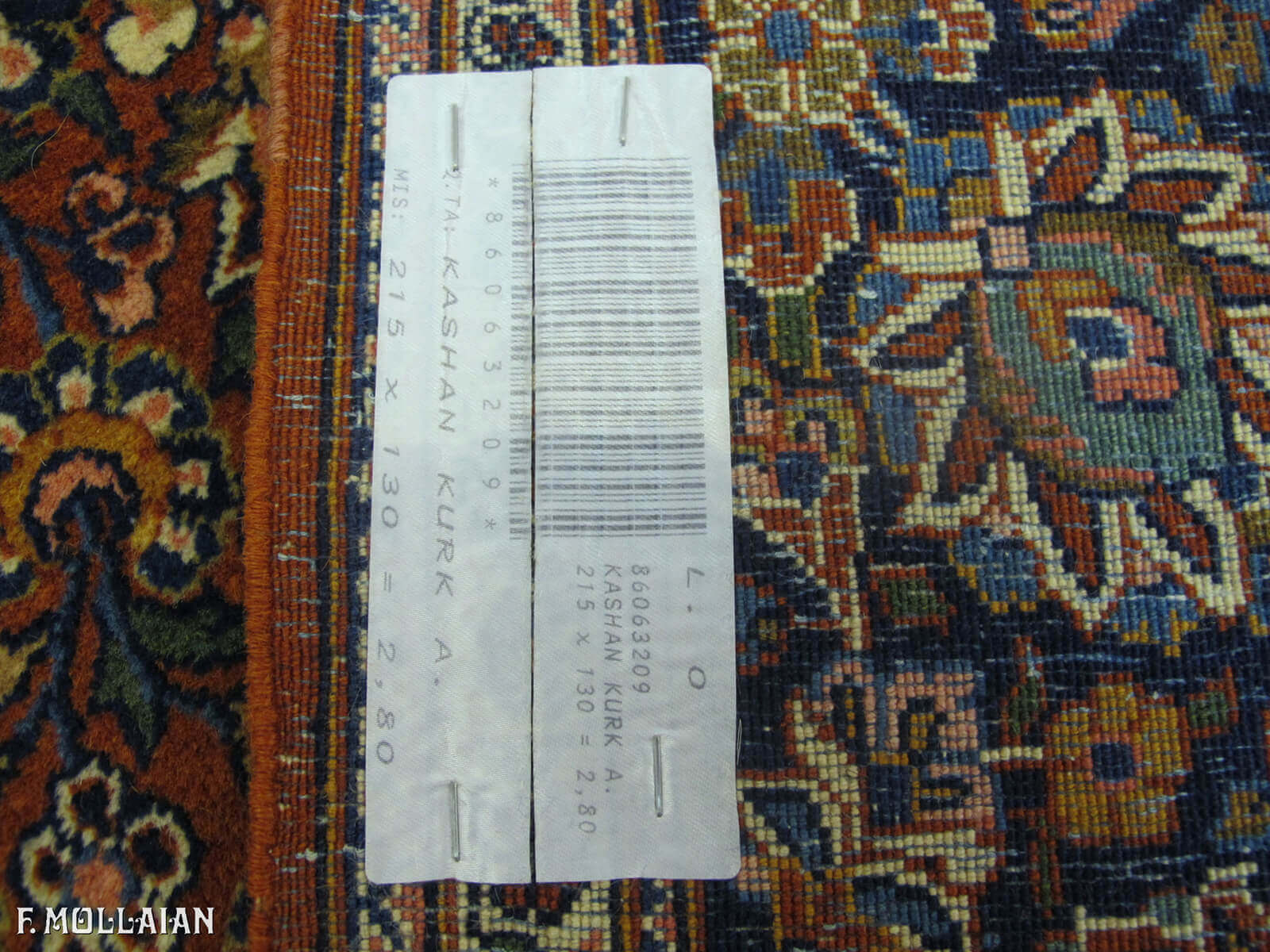 Tapete Persa Antigo Kashan Kurk n°:86063209