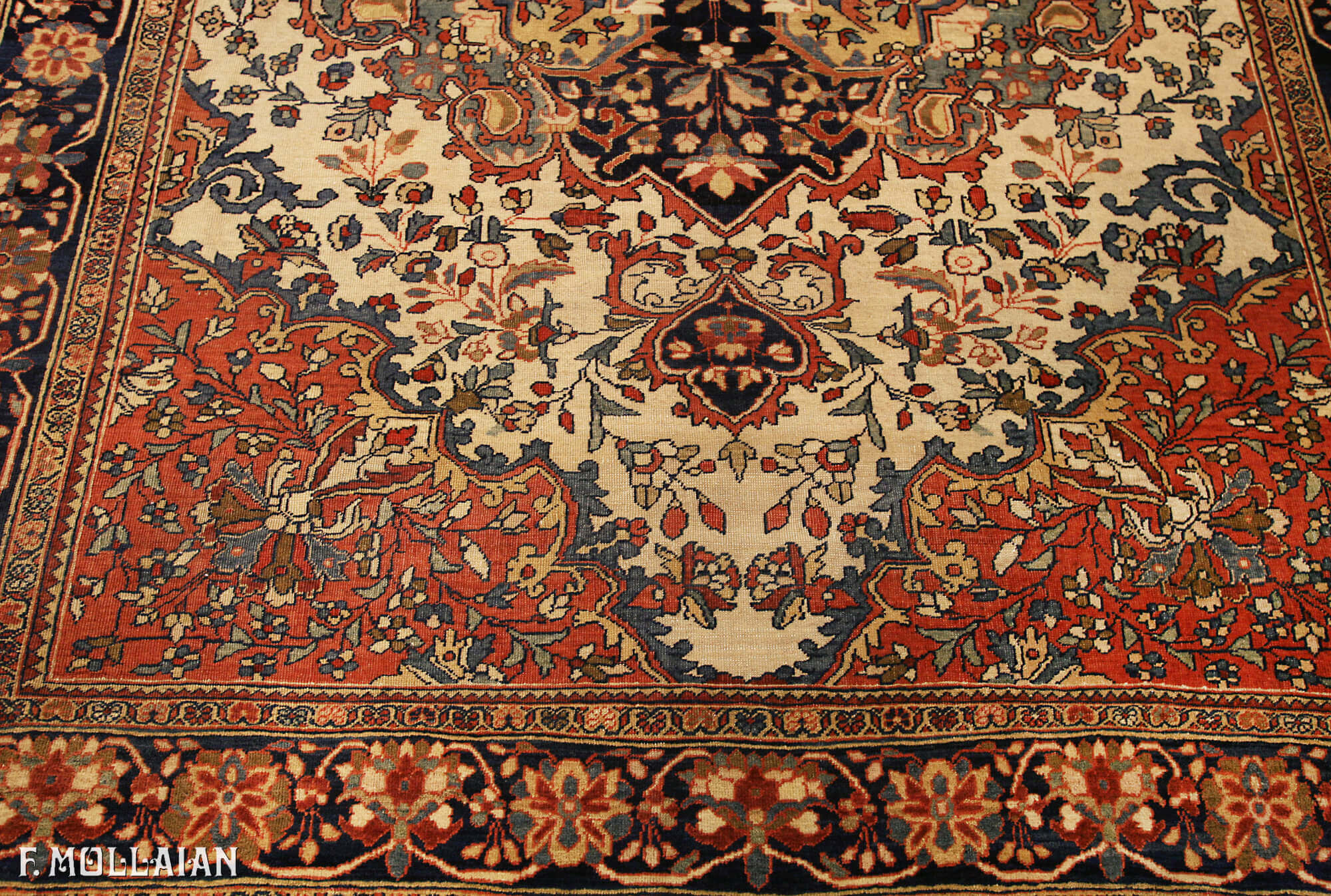 Antique Persian Saruk Farahan Rug n°:89243467