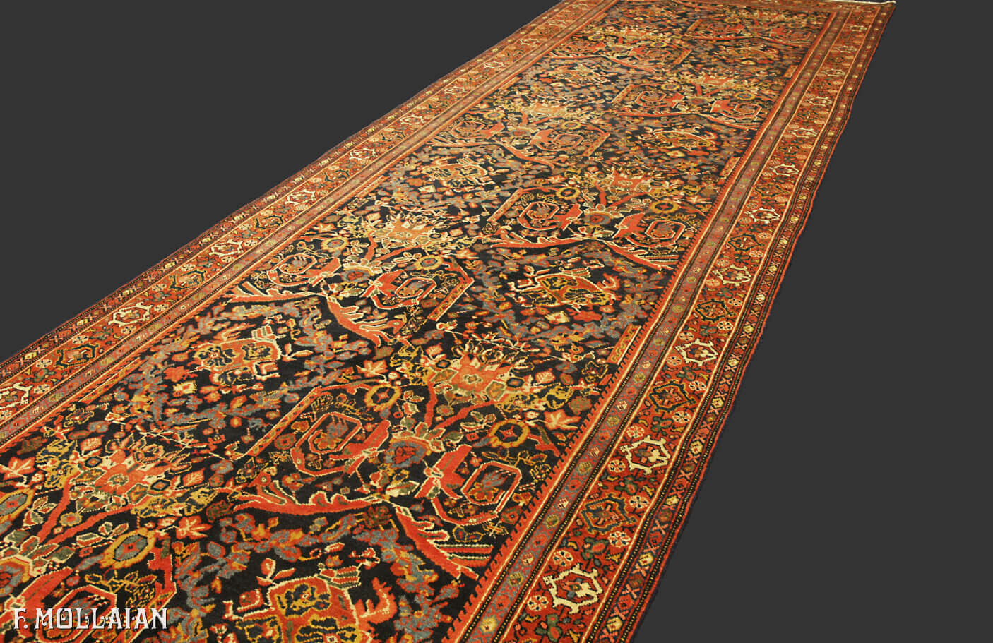 Tapis Persan Antique Mahal n°:92129342