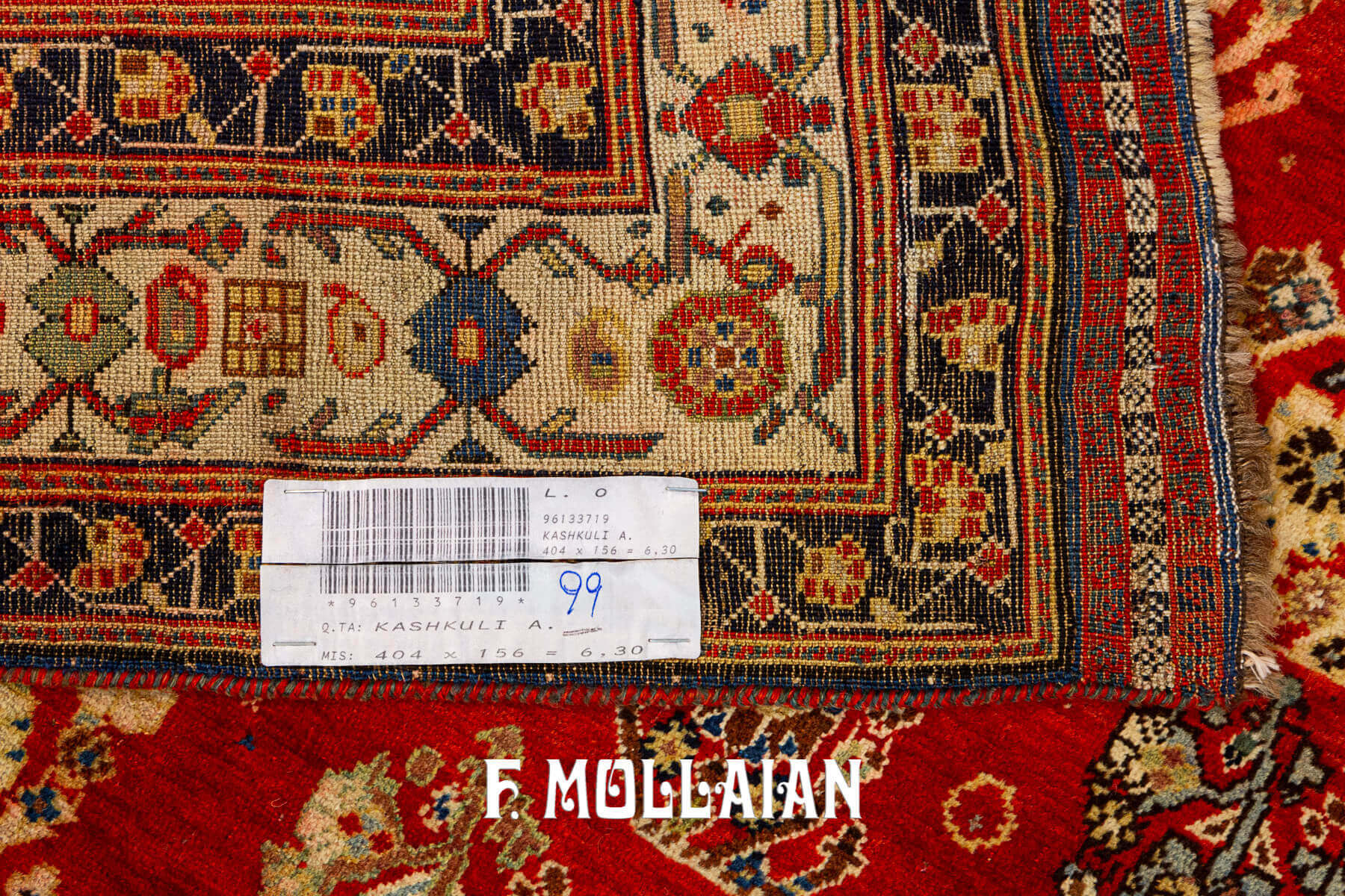 Tapis Persan Kashkuli pour la Galerie Large (kalleh) n°:96133719