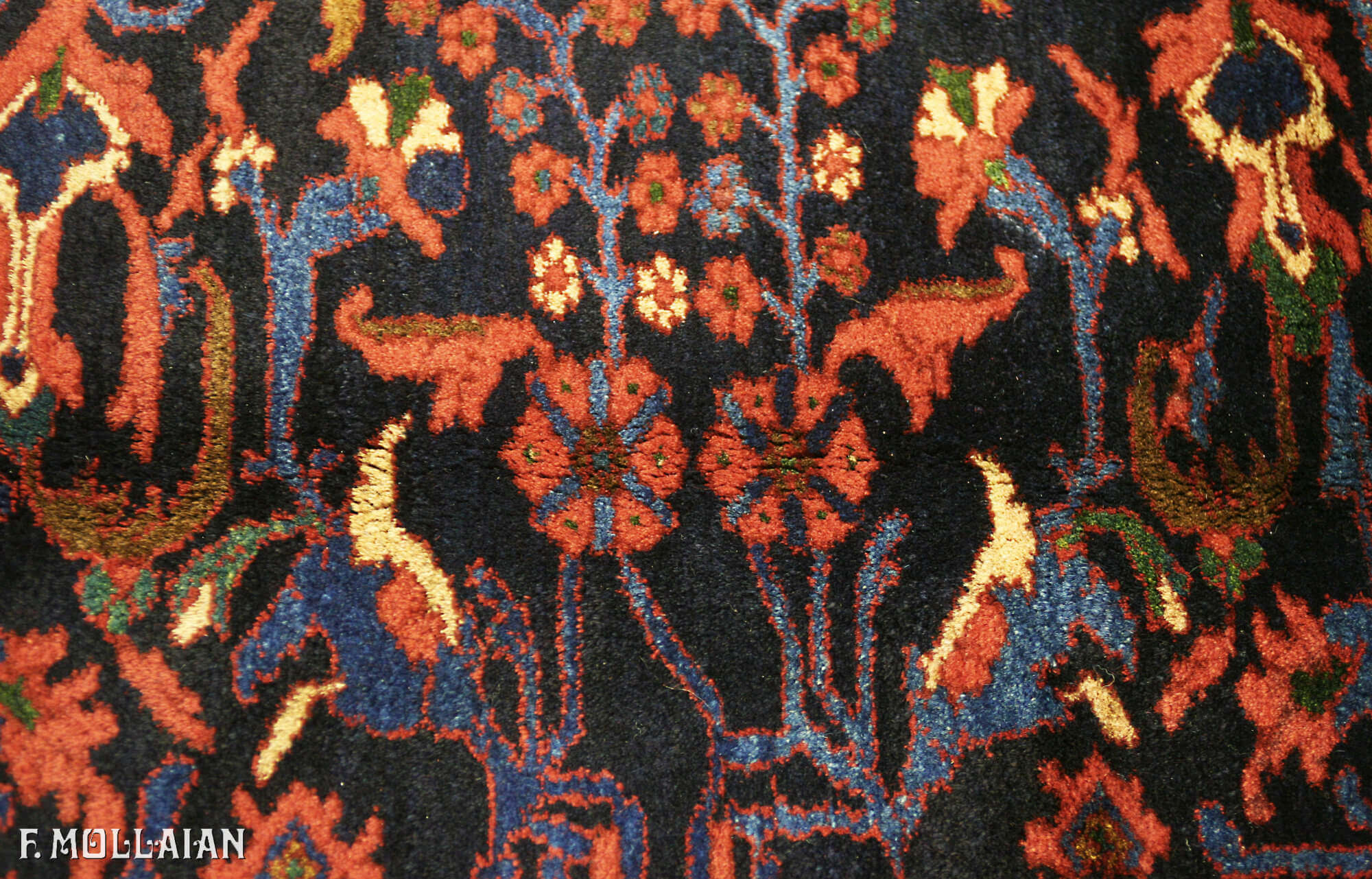 Antique Persian Mishan Rug