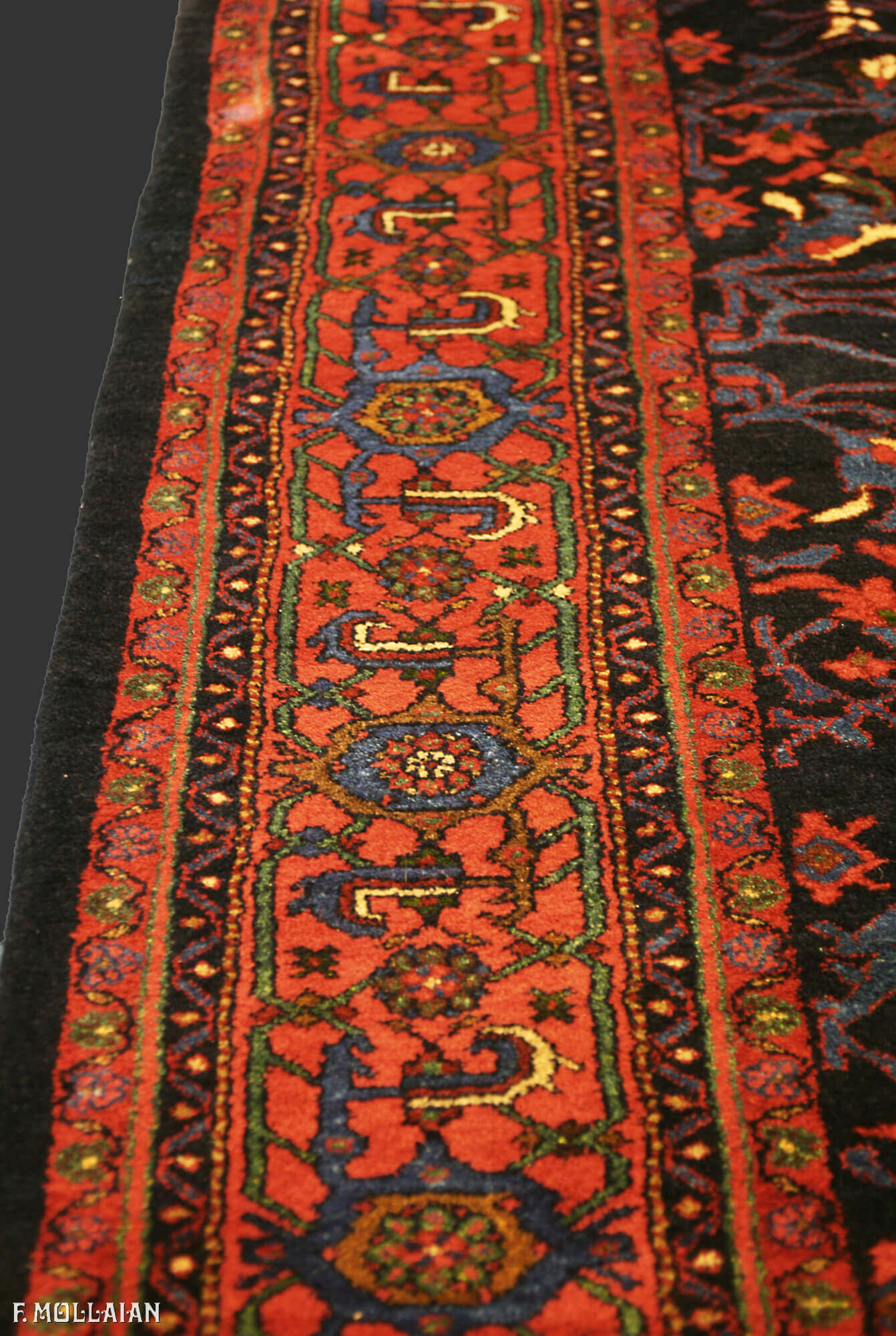 Antique Persian Mishan Rug