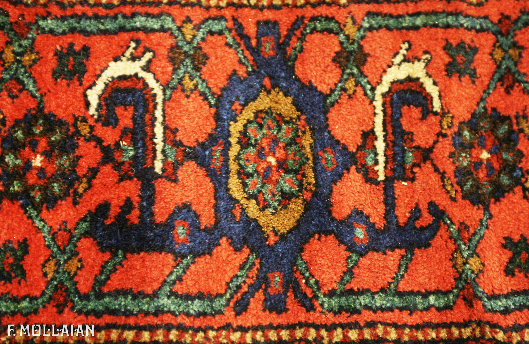 Antique Persian Mishan Rug