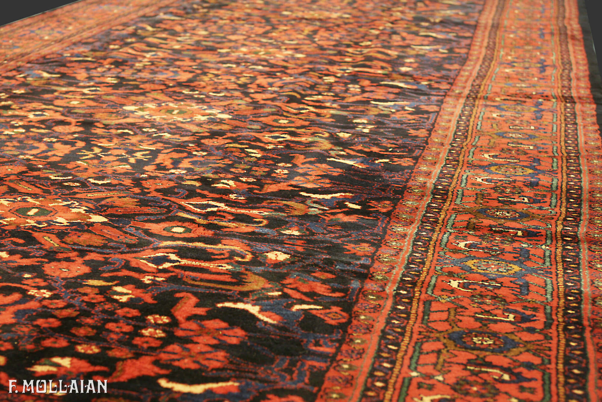 Antique Persian Mishan Rug